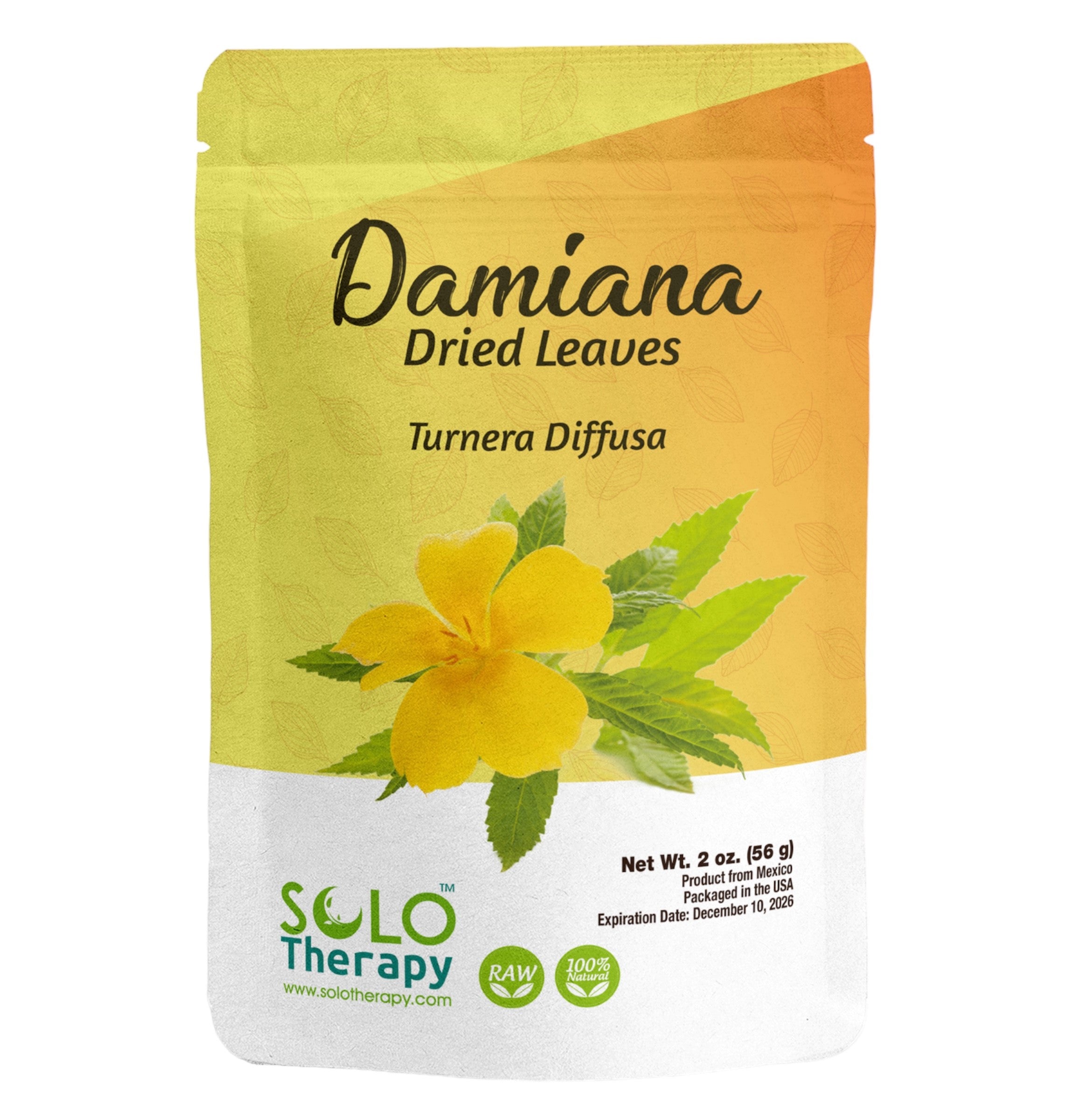Damiana Mexican Herbal Tea Packaging